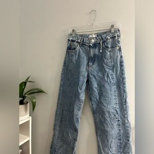 Mango high waisted straight leg jeans